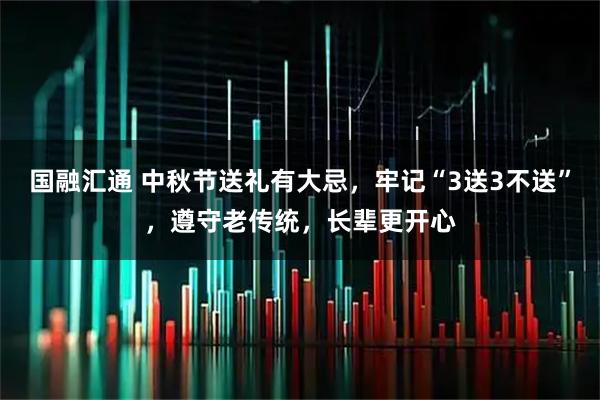 国融汇通 中秋节送礼有大忌，牢记“3送3不送”，遵守老传统，长辈更开心